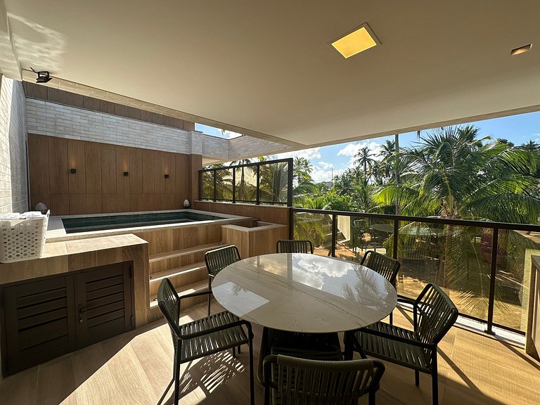 Apartamento 3 quartos com piscina Amura Carneiros