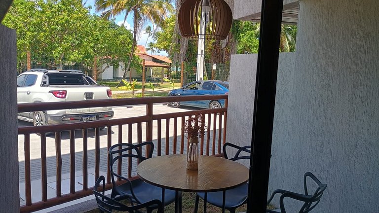 Flat de 1 quarto beira mar Atlantico Carneiros