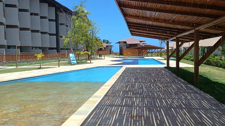 Flat de 1 quarto beira mar Atlantico Carneiros