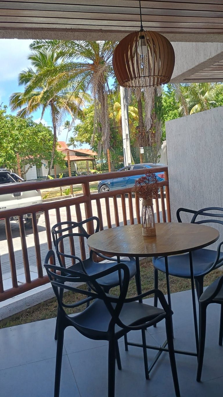 Flat de 1 quarto beira mar Atlantico Carneiros