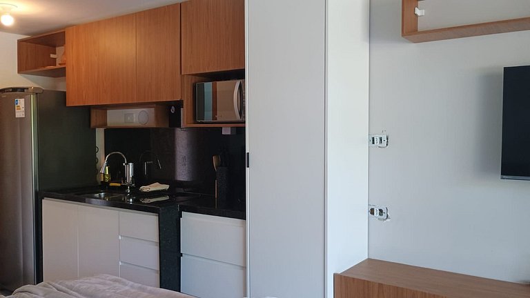 Flat de 1 quarto beira mar Atlantico Carneiros