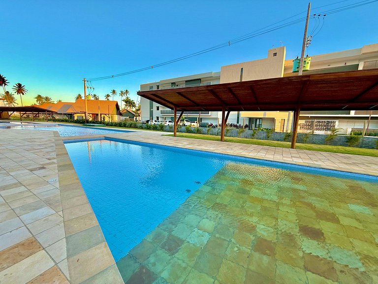 Flat de 1 quarto Pé na areia - Carneiros Atlantico