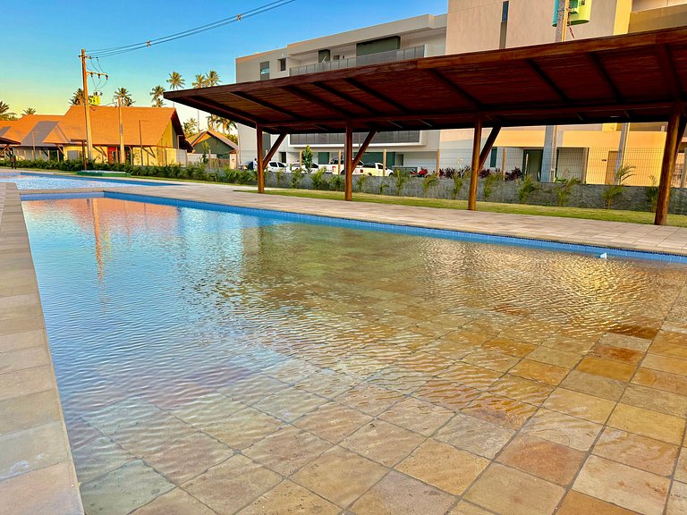 Flat de 1 quarto Pé na areia - Carneiros Atlantico