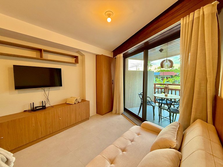 Flat de 1 quarto Pé na areia - Carneiros Atlantico