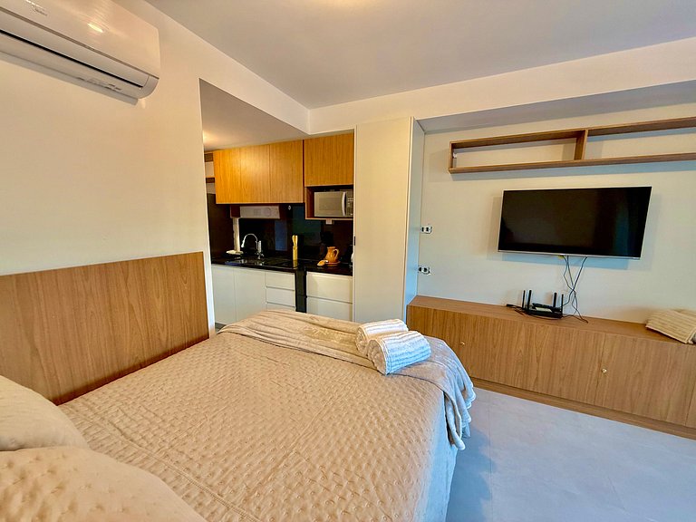 Flat de 1 quarto Pé na areia - Carneiros Atlantico