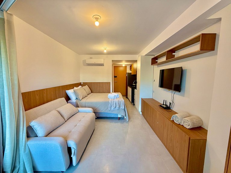 Flat de 1 quarto Pé na areia - Carneiros Atlantico