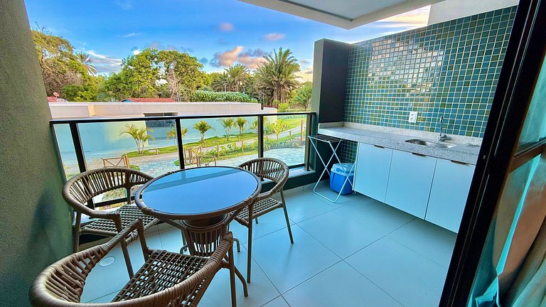 Flat frente piscina Galápagos Beach Residence